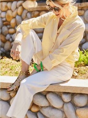 Buru Mel Button Down Shirt | NWT